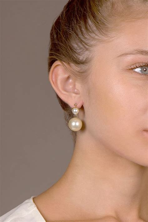 dior bauble earrings 2015|dior pearl earrings.